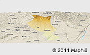 Physical Panoramic Map of Chengcheng, shaded relief outside