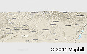Shaded Relief Panoramic Map of Chengcheng