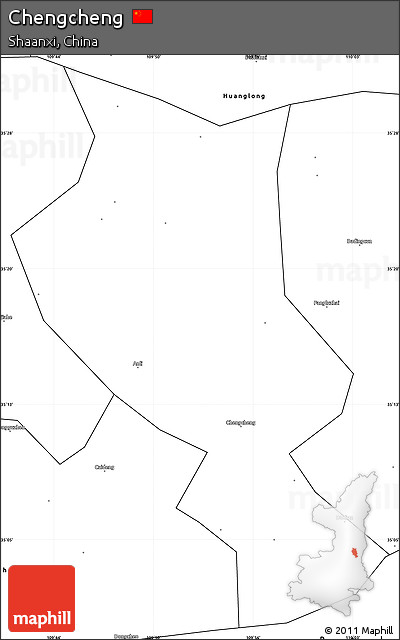 Blank Simple Map of Chengcheng