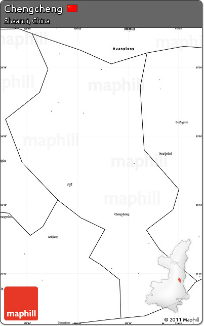 Blank Simple Map of Chengcheng