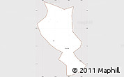Classic Style Simple Map of Chengcheng, cropped outside