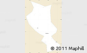 Classic Style Simple Map of Chengcheng, single color outside
