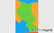 Political Simple Map of Chengcheng