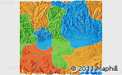Political 3D Map of Chenggu