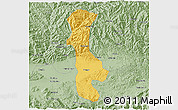 Savanna Style 3D Map of Chenggu