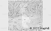 Silver Style 3D Map of Chenggu