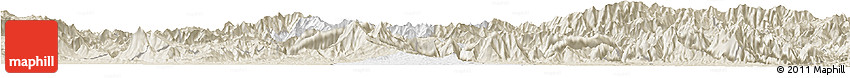 Classic Style Horizon Map of Chenggu