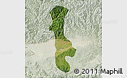 Satellite Map of Chenggu, lighten