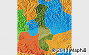 Satellite Map of Chenggu, political outside