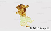 Physical Panoramic Map of Chenggu, cropped outside