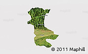 Satellite Panoramic Map of Chenggu, cropped outside