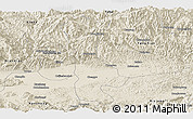 Shaded Relief Panoramic Map of Chenggu