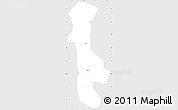 Silver Style Simple Map of Chenggu, single color outside