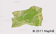 Satellite 3D Map of Dali, cropped outside