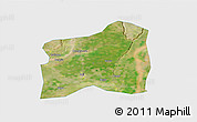 Satellite 3D Map of Dali, single color outside