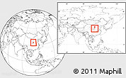 Blank Location Map of Dali, highlighted parent region, within the entire country