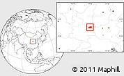 Blank Location Map of Dali