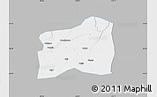 Gray Map of Dali, single color outside