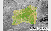 Satellite Map of Dali, desaturated