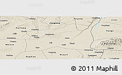 Shaded Relief Panoramic Map of Dali