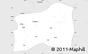 Silver Style Simple Map of Dali