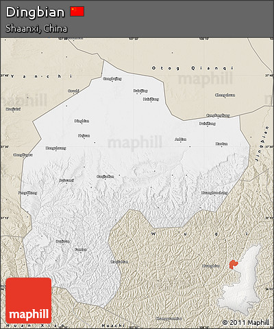 Classic Style Map of Dingbian