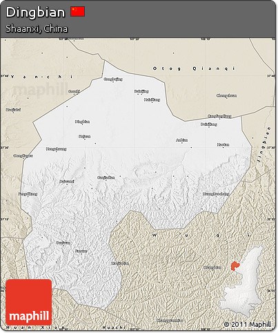 Classic Style Map of Dingbian