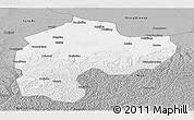 Gray Panoramic Map of Dingbian