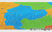 Political Panoramic Map of Dingbian