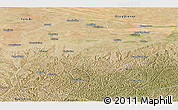 Satellite Panoramic Map of Dingbian