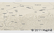 Shaded Relief Panoramic Map of Dingbian