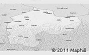 Silver Style Panoramic Map of Dingbian