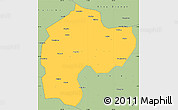 Savanna Style Simple Map of Dingbian