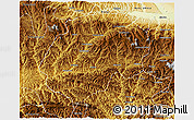 Physical 3D Map of Feng Xian