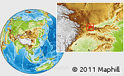Physical Location Map of Feng Xian