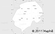 Silver Style Simple Map of Feng Xian