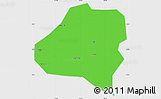 Political Simple Map of Fengxiang, single color outside