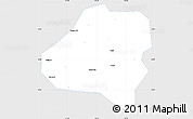 Silver Style Simple Map of Fengxiang, single color outside