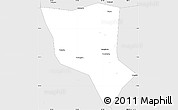 Silver Style Simple Map of Foping