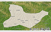 Shaded Relief 3D Map of Fu Xian, satellite outside