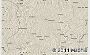 Shaded Relief Map of Fu Xian