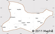 Classic Style Simple Map of Fu Xian, cropped outside