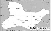 Gray Simple Map of Fu Xian