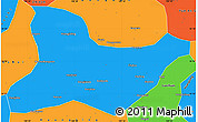 Political Simple Map of Fu Xian