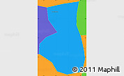 Political Simple Map of Fufeng