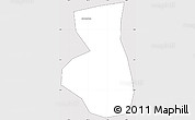 Silver Style Simple Map of Fufeng, cropped outside