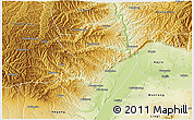 Physical 3D Map of Hancheng