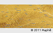 Physical Panoramic Map of Hengshan