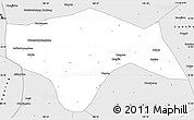 Silver Style Simple Map of Huangling