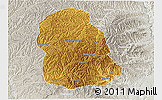 Physical 3D Map of Huanglong, lighten, semi-desaturated